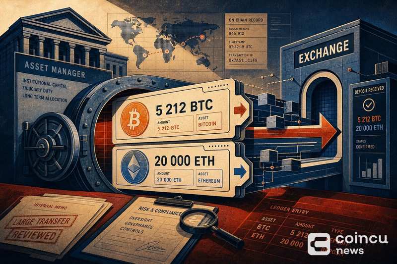BlackRock Deposits 5,212 BTC and 20,000 ETH to Coinbase