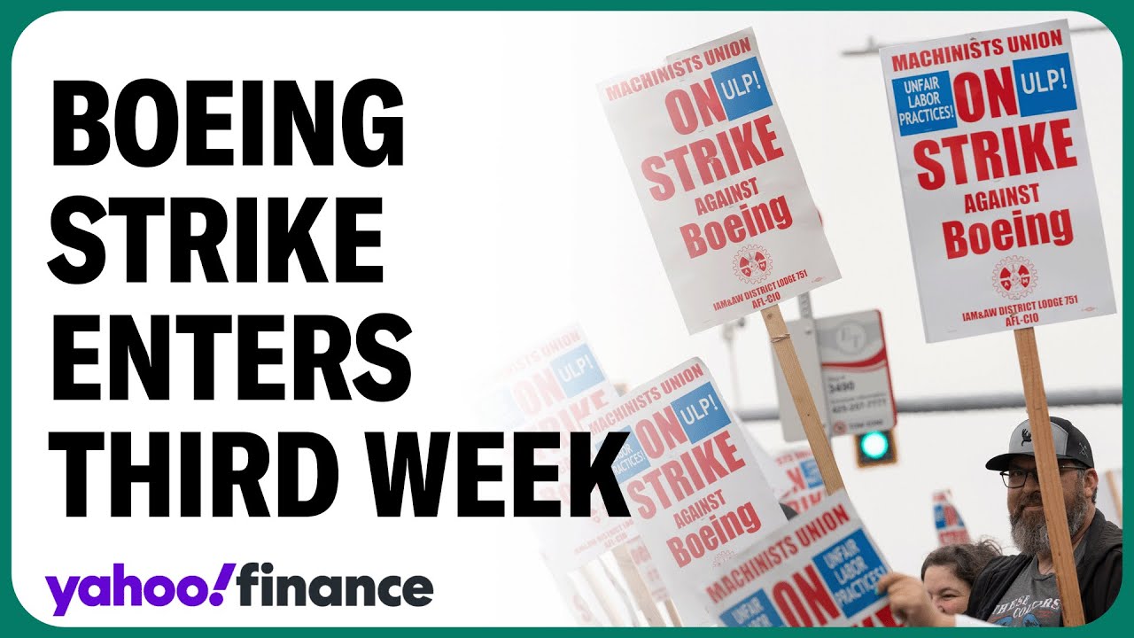 Boeing strike enters third week