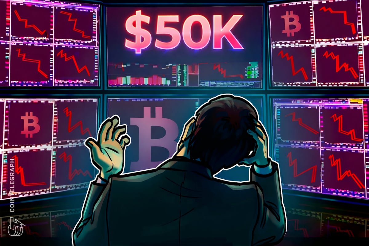 BTC traders wait for $50K bottom: Five things to know in Bitcoin this week