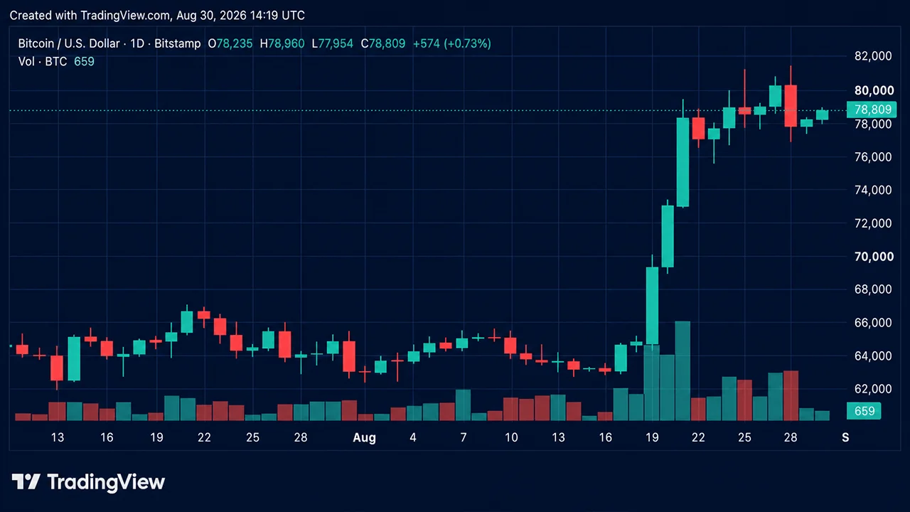 Bulls Reload for Another Assault on $81K as Bitcoin's Price Rises