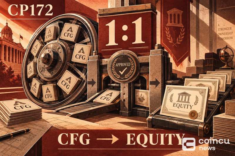 Centrifuge CP172 Passes, Plans 1:1 CFG-to-Equity Conversion