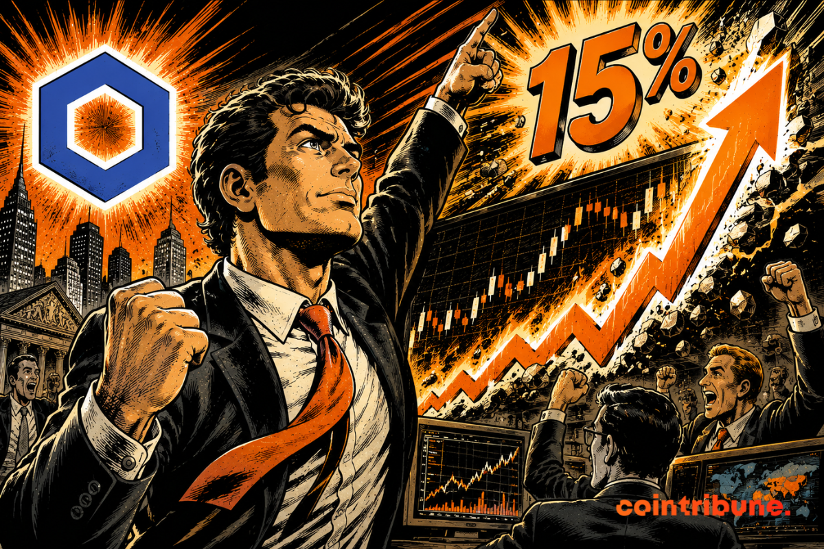 Chainlink hits a three-month high after a 15% increase