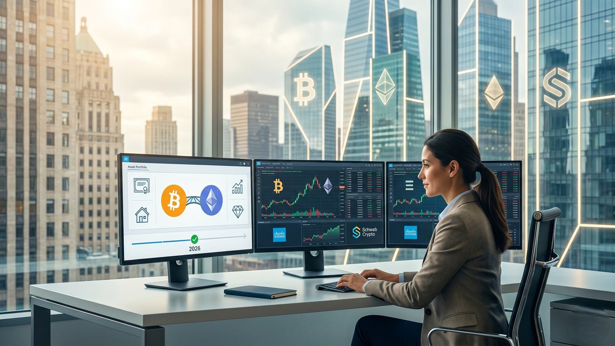 Charles Schwab Prepares Direct Bitcoin and Ethereum Trading Through New Schwab Crypto Platform