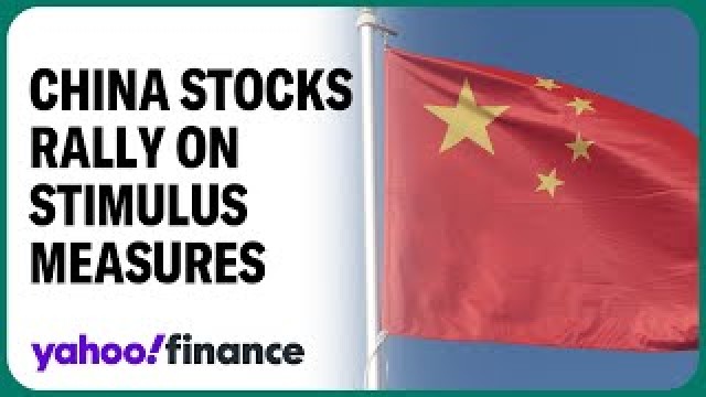 Foto von China stocks rally on Beijing stimulus plan news