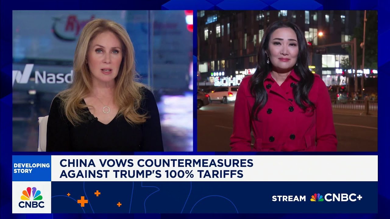 China vows countermeasures against Pres. Trump's 100% tariffs