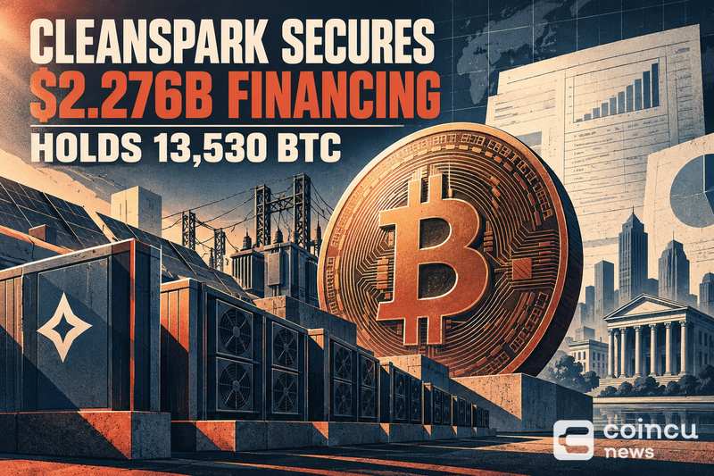 CleanSpark Secures $2.276B Financing, Holds 13,530 BTC