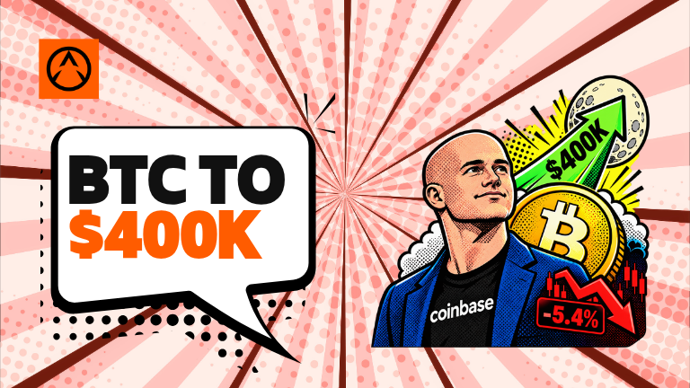 Coinbase CEO Says $400K Bitcoin Is Reasonable by 2030