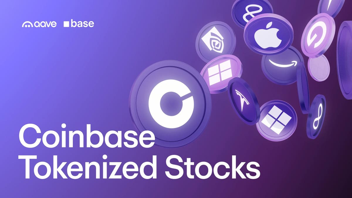 Coinbase Launches Tokenized Stocks on Aave V4, Backed by Seven Tech Giants