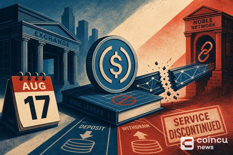 Coinbase to End USDC Deposits and Withdrawals on Noble Network on August 17