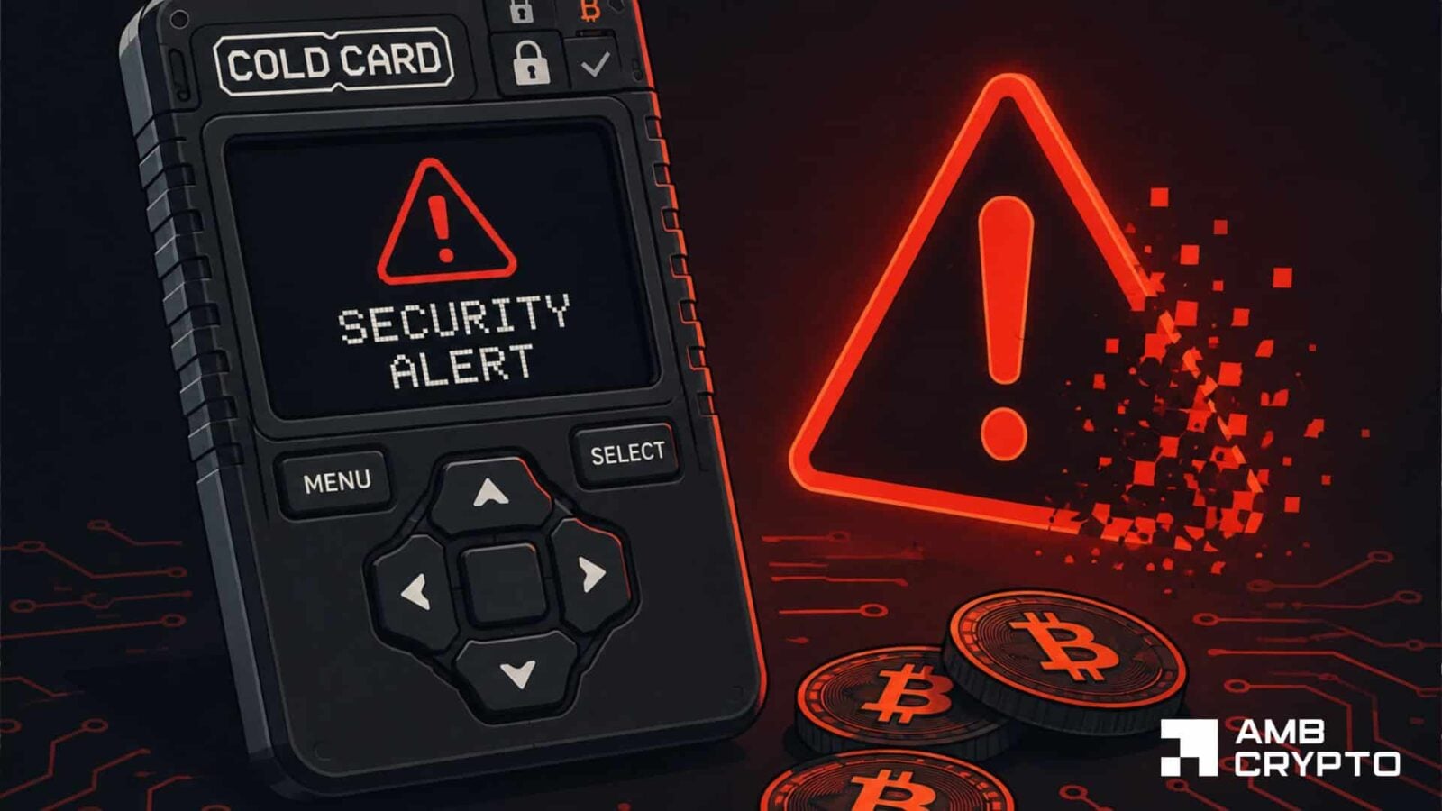Coldcard exploit crosses $100M with 1,596 Bitcoin stolen: Wave 4 can push losses to $130M