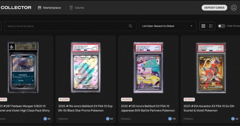 Collector Crypt sets weekly record with 215K tokenized TCG packs opened on Solana