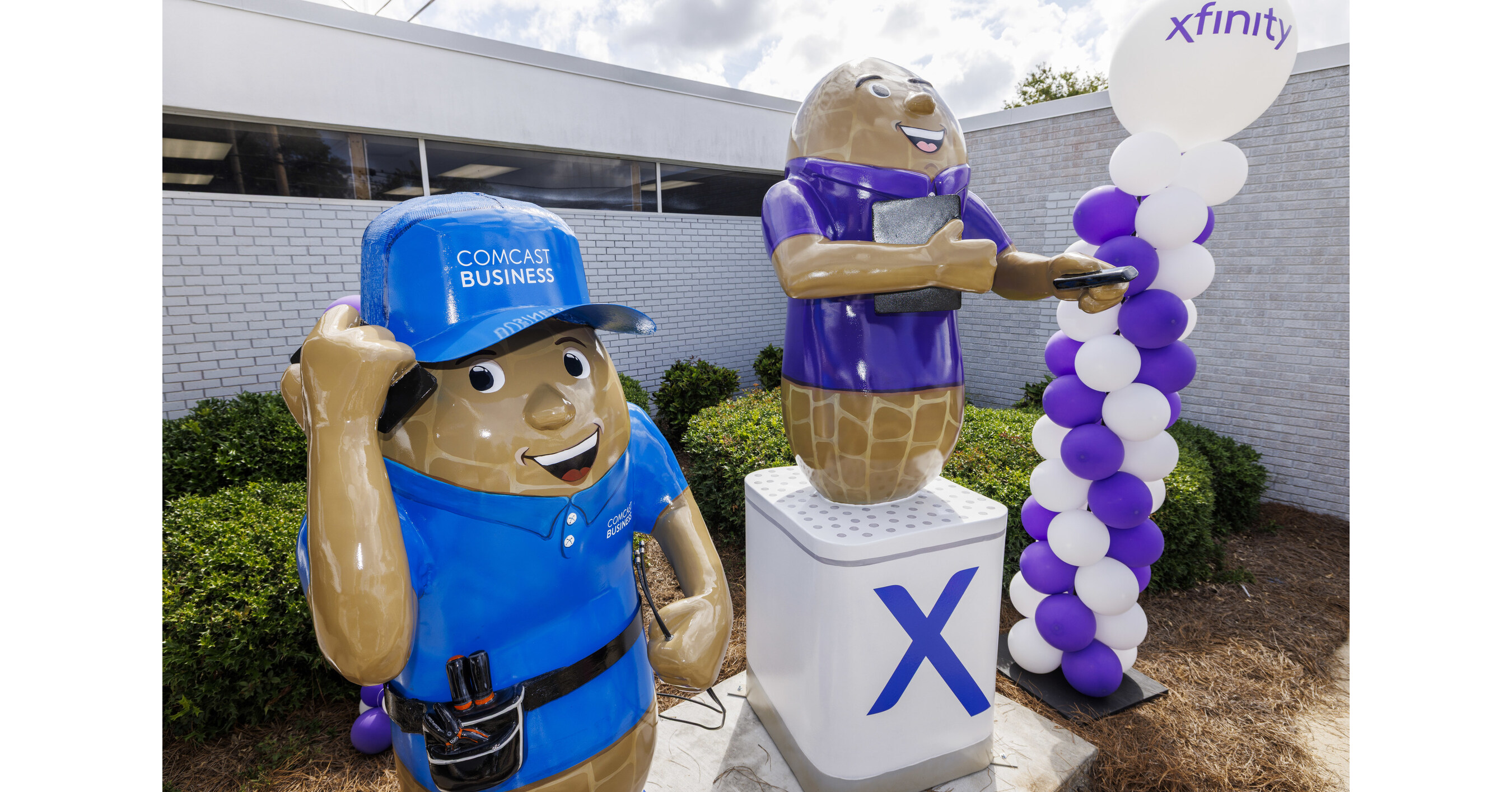 Comcast Celebrates Dothan with New Peanut Sculptures