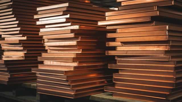 Copper prices surged and the Dow industrials slipped after President Trump announced a large tariff on imports