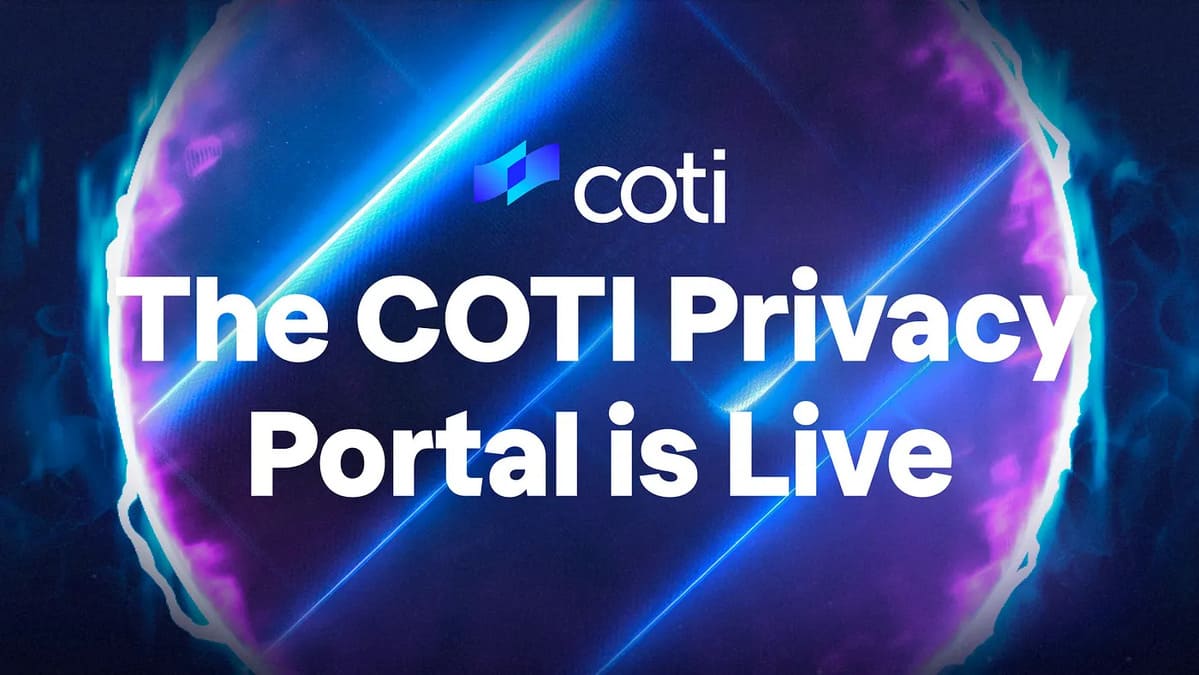 COTI Launches Privacy Portal, Enabling One‑Click Conversion to Private Tokens