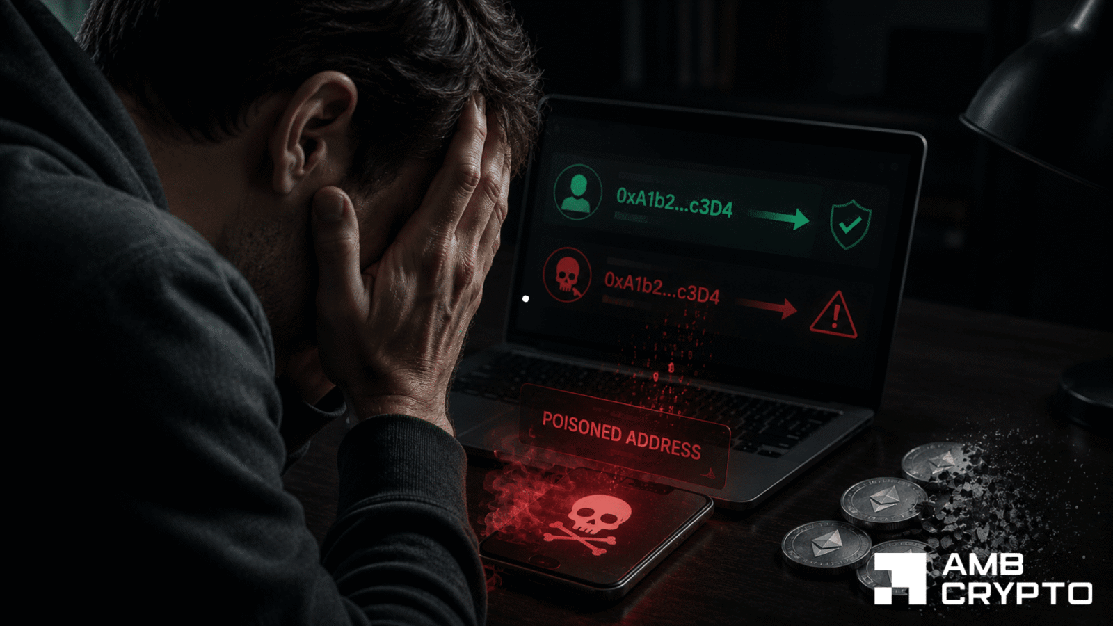 Crypto address poisoning costs user $100K USDT: How the trap worked