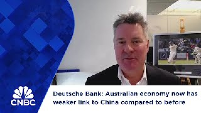 Deutsche Bank: Australian economy now has weaker link to China compared to before