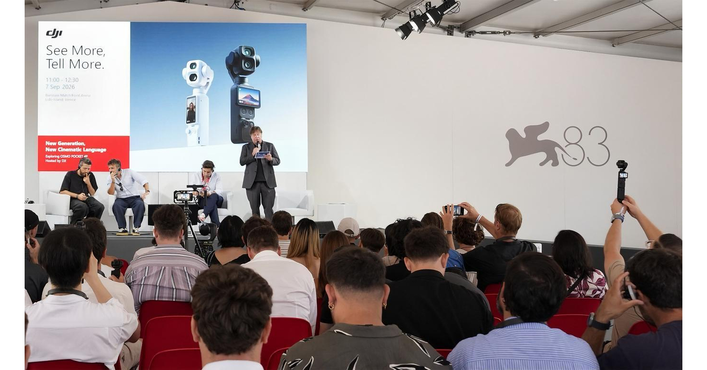 DJI проводит сессию кинематографистов и визионеров на Venice Production Bridge во время 83-го Венецианского международного кинофестиваля