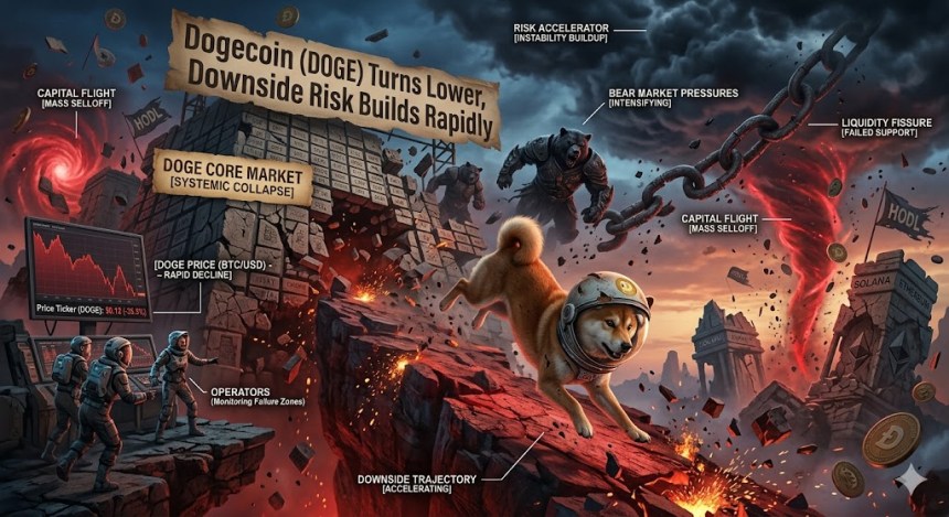 Dogecoin (DOGE) Turns Lower, Downside Risk Builds Rapidly