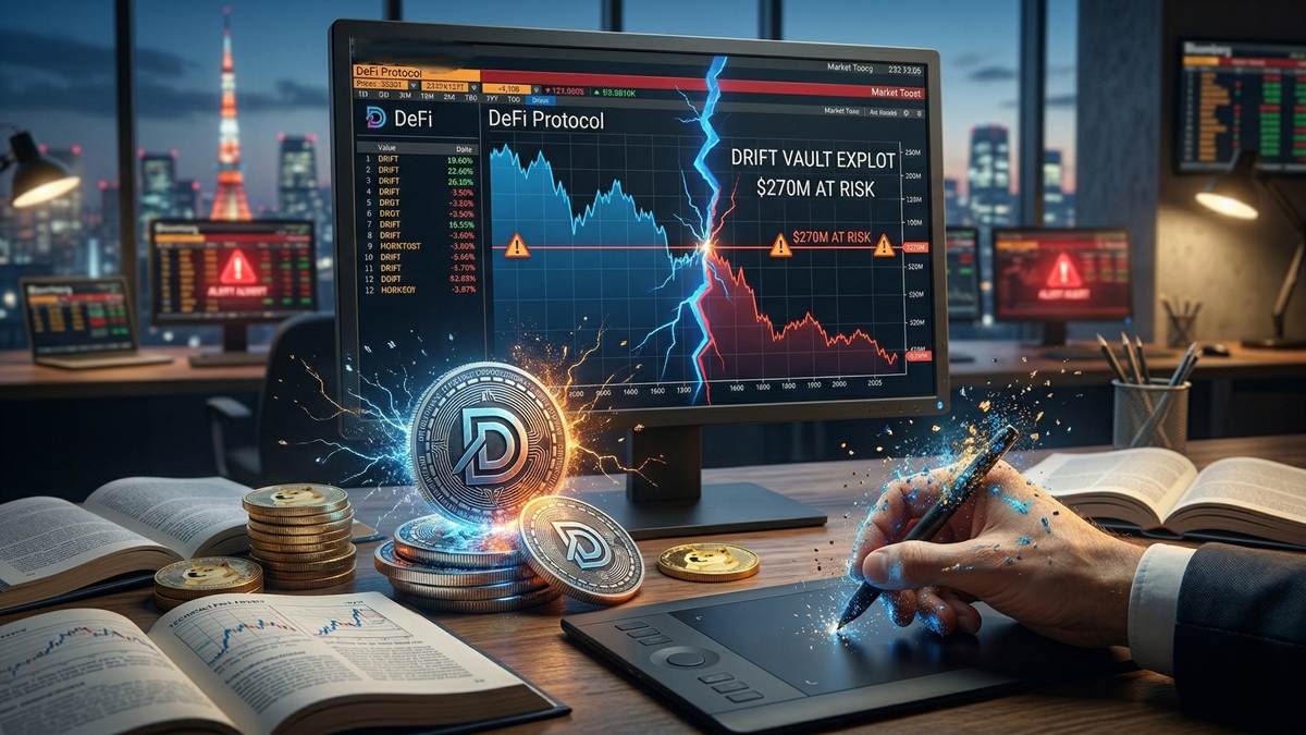 Drift Protocol Vault Hit by Suspected Exploit, $270M at Risk