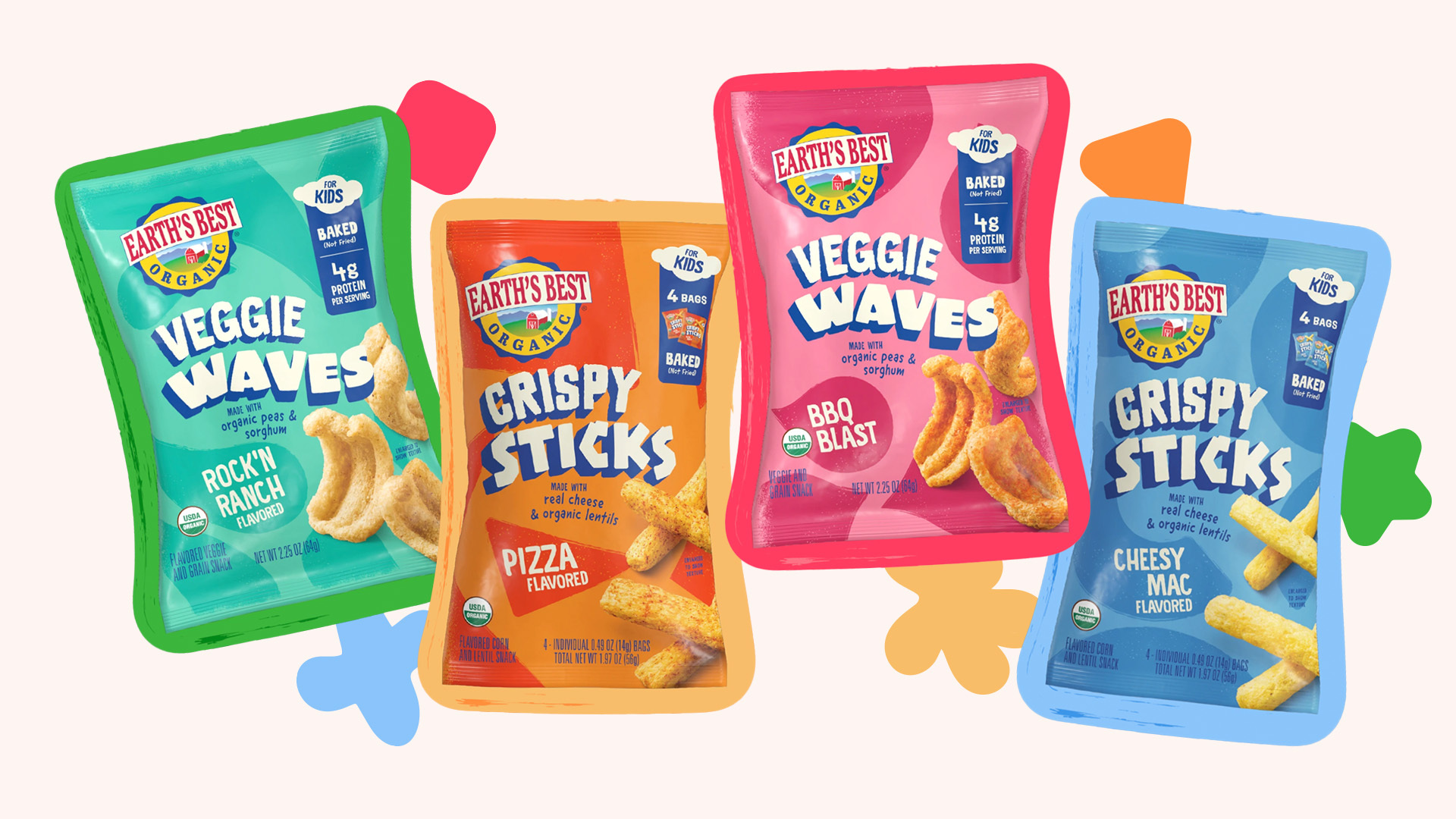 Earth’s Best Debuts All-New Organic Snacks Made Just for Big Kids