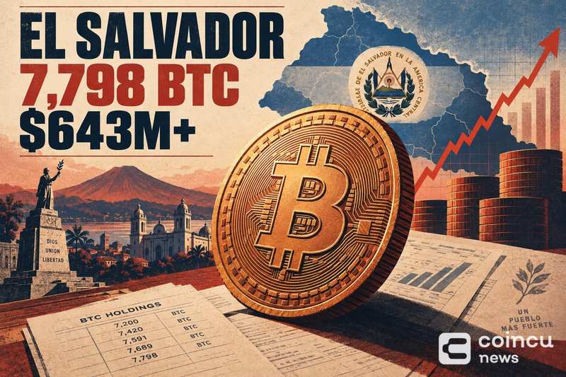 El Salvador Bitcoin Holdings Reach 7,798 BTC, $643M+