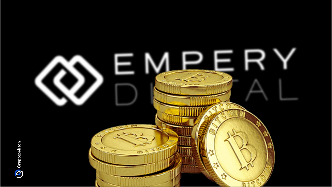 Empery Digital sells 60 BTC for $4 million to fund its share buyback program