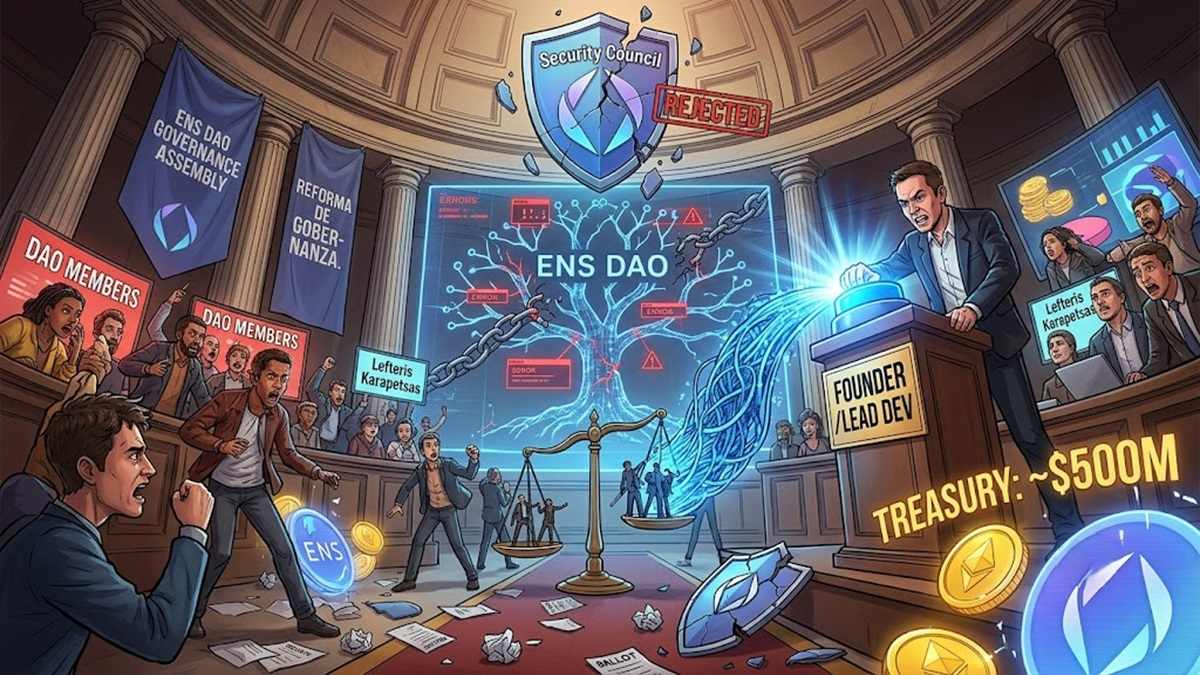 ENS Governance Reform Sparks Chaos After Founder Blocks Security Council Vote