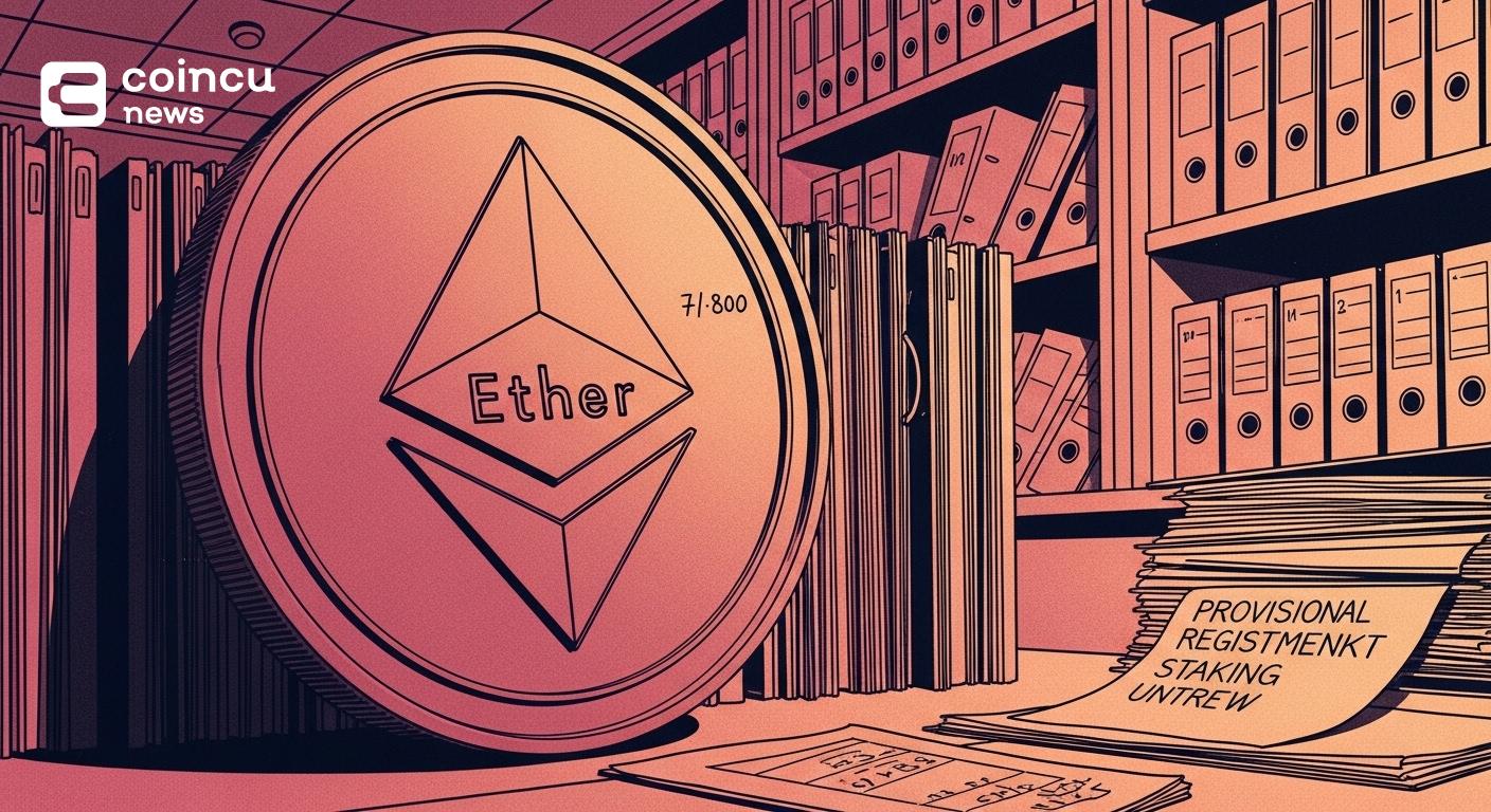 Ether holds as $72B staking fuels centralization debate