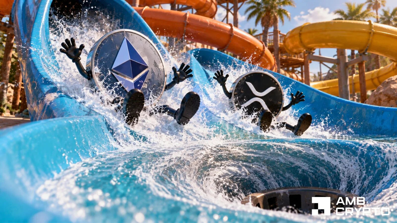 Ethereum and XRP cryptos fall by 6%: Are these altcoins entering a buy zone?