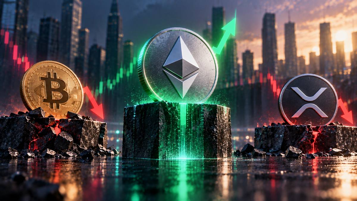 Ethereum Becomes Crowd Favorite as Bitcoin and XRP Sentiment Falters