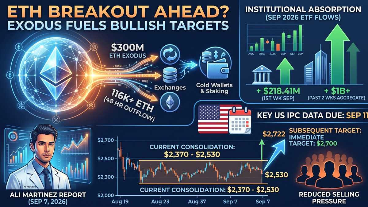 Ethereum Breakout Ahead? $300M ETH Exodus Fuels Bullish Price Target