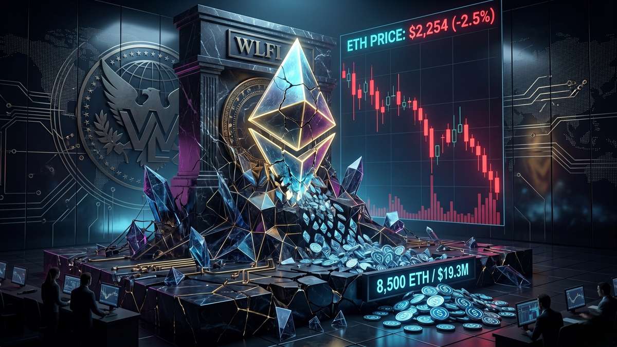 Ethereum Drops as World Liberty Financial Offloads 8.5K ETH in Sudden Sell-Off