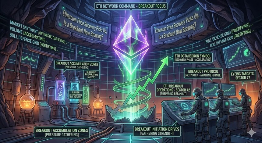 Artikkelbilde for Ethereum-prisoppgangen tar seg opp, brygger et utbrudd nå?