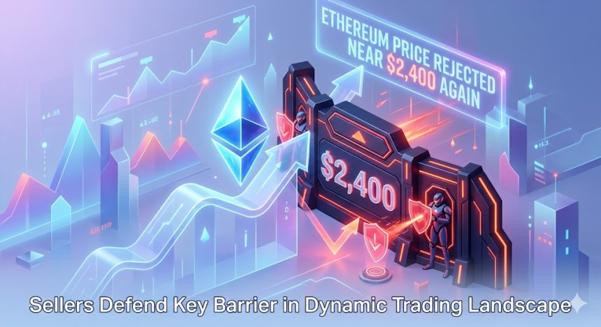 Ethereum Price Rejected Near $2,400 Again, Sellers Defend Key Barrier