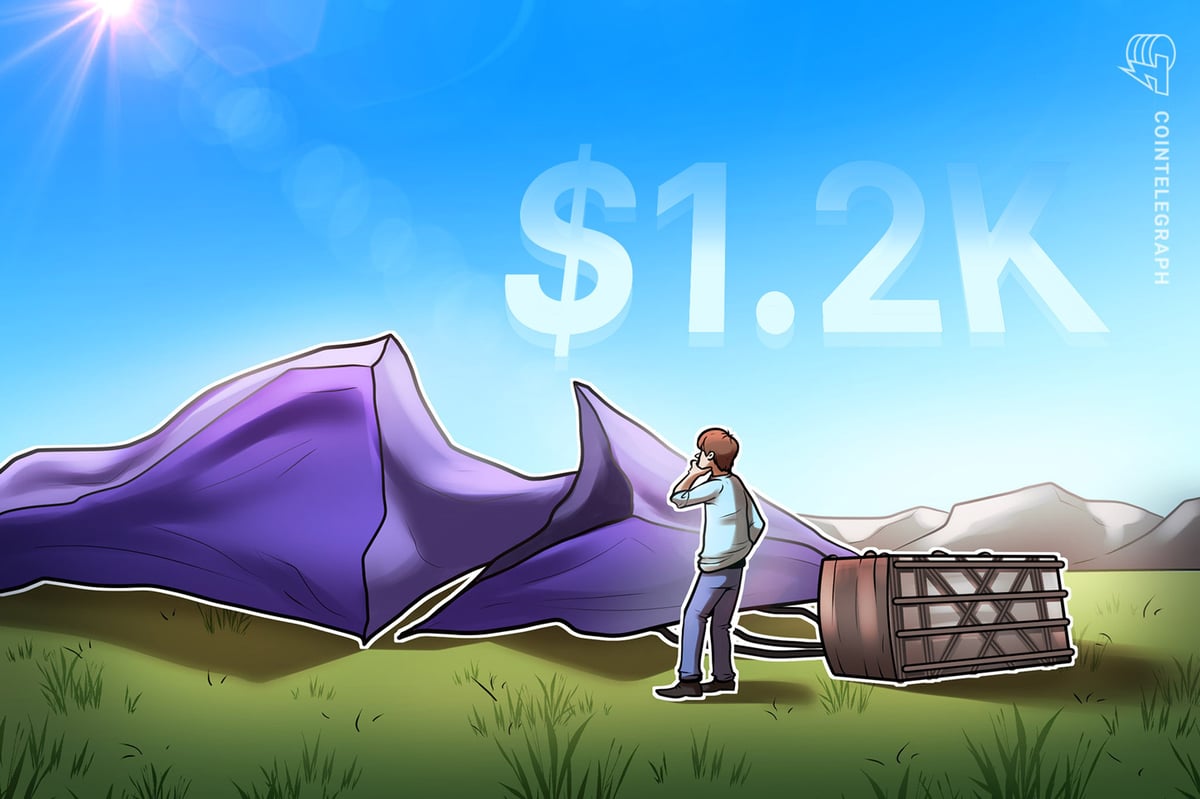 Ethereum price risks falling to $1.2K next, analyst warns