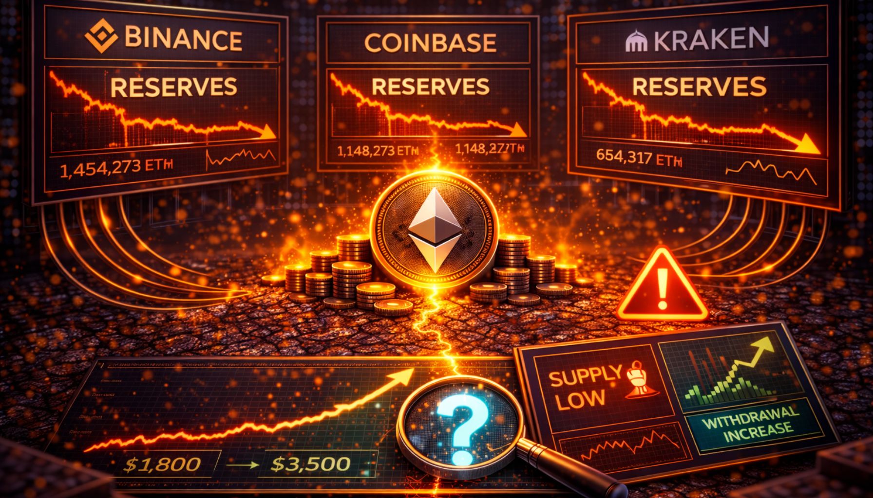 Ethereum Reserves Are Collapsing Across Major Exchanges – Learn What It Signals