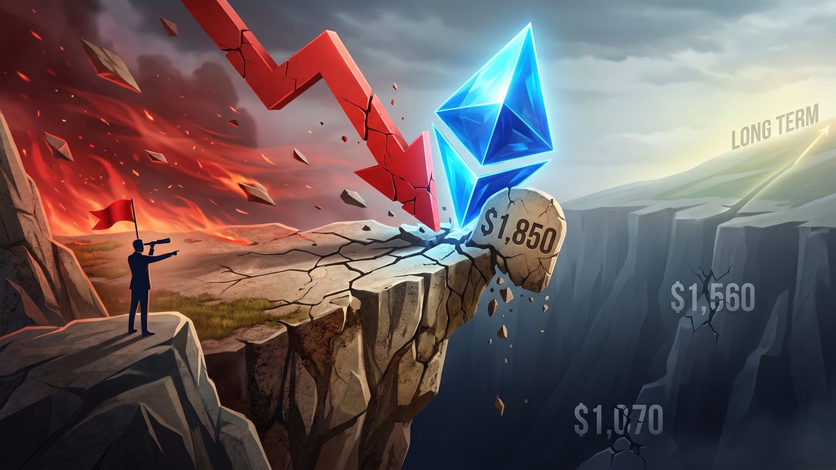 Ethereum Risks Breakdown Below $1,850, Analyst Flags Lower Targets