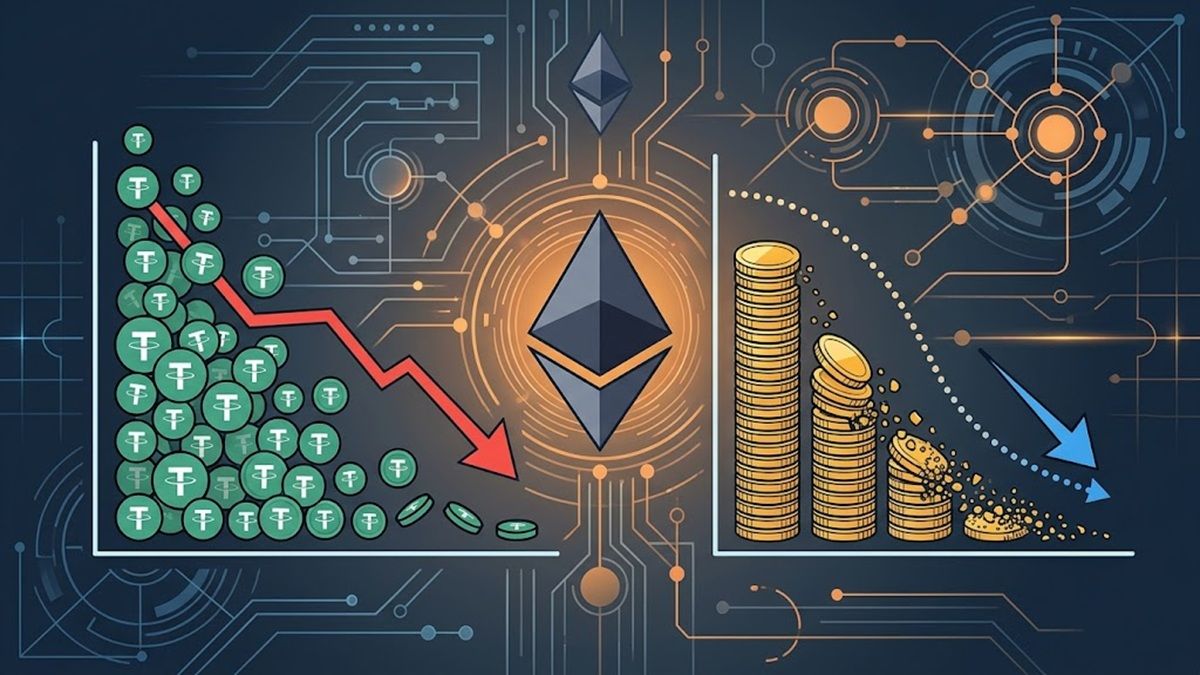 Ethereum Sees Sharp USDT Wallet Drop as Network Fees Collapse