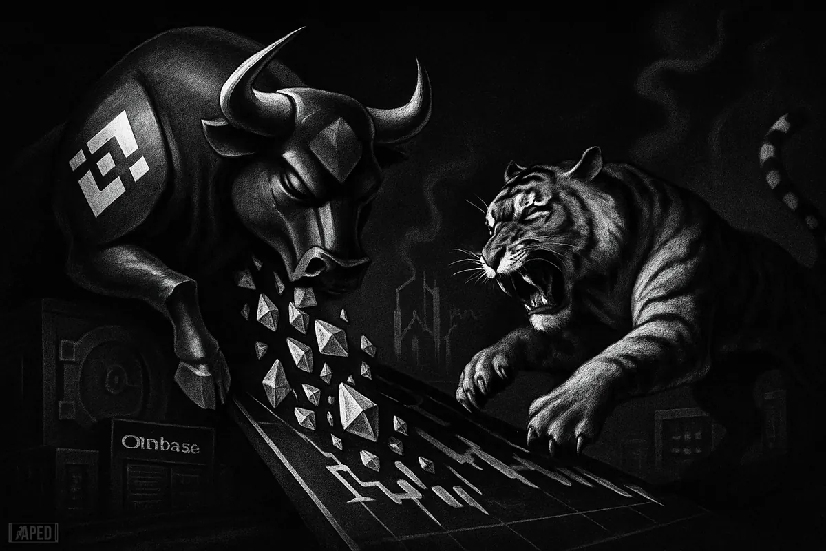 Ethereum Slides as Binance Sells, Korea Buys