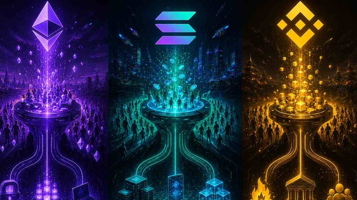 Fee demand in ETH, SOL, and BNB reveals three divergent economic models