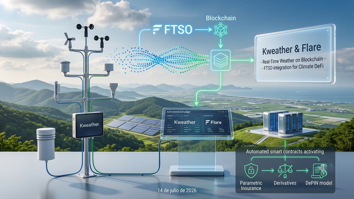 Flare and Kweather Team Up to Put Real-Time Weather Data on the Blockchain