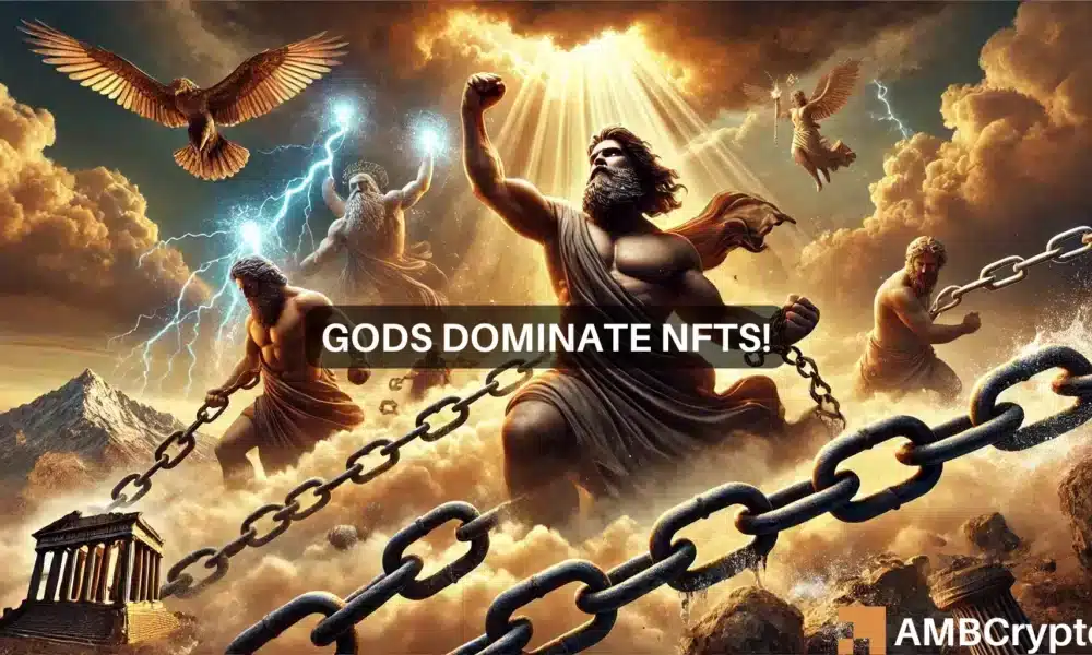 Article image for Gods Unchained dominates NFT sales: Full steam ahead for GODS?