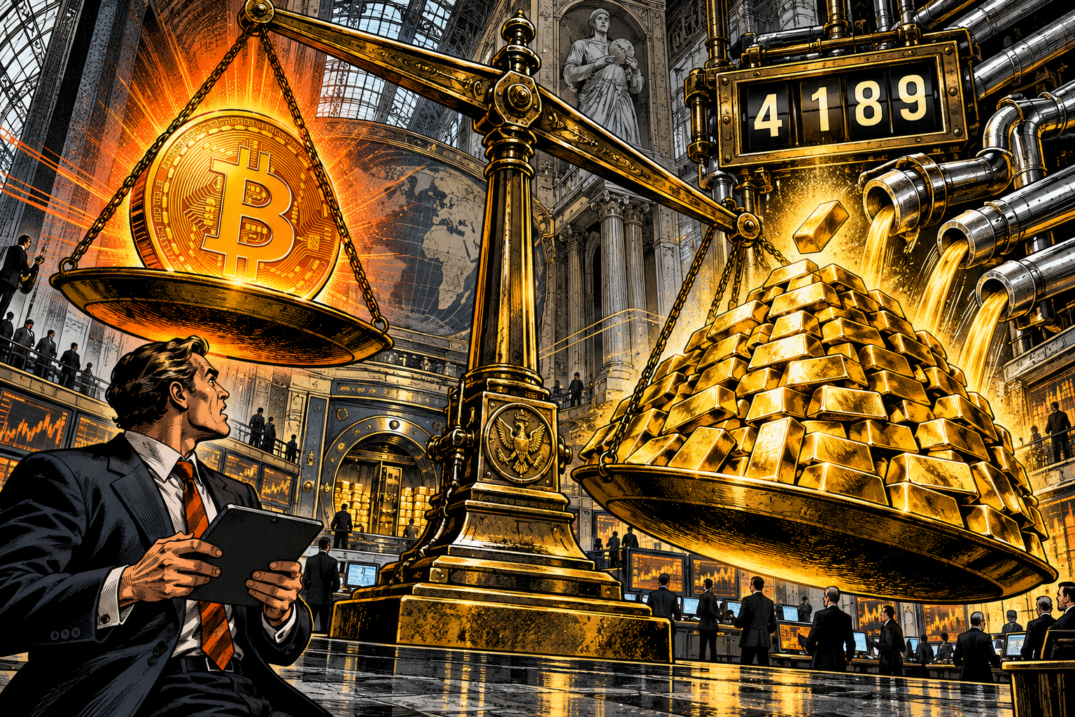 Gold Crushes Records: ETFs Reach 4,189 Tons as Bitcoin Competes