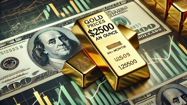Gold price supported at $2500 an ounce as U.S. dollar drops 2% this month
