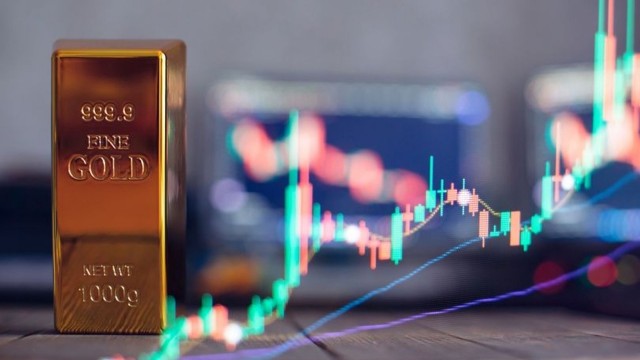 Gold prices trading at session highs as flash PMI showed mixed economic activity