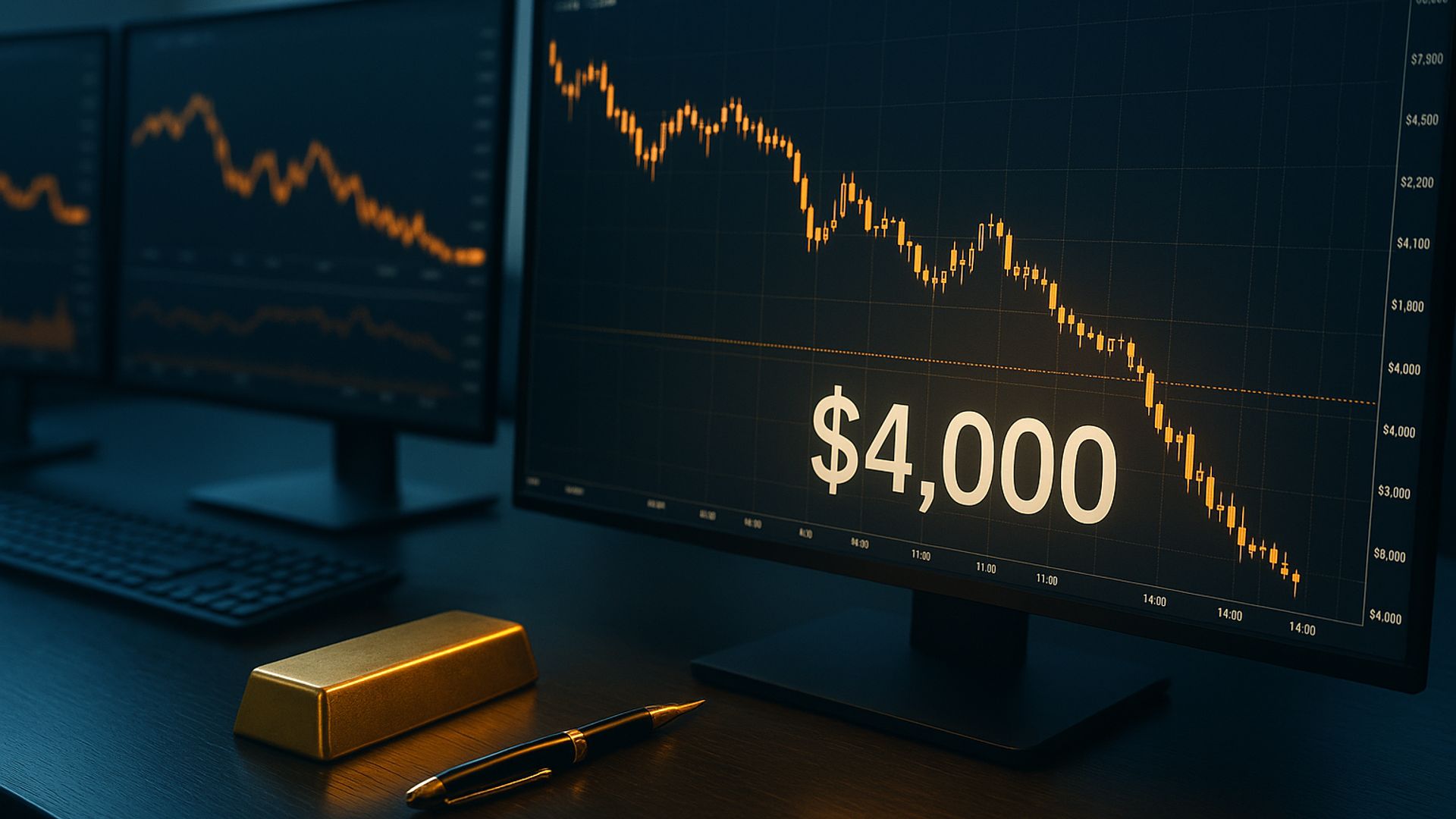 Gold starts the week with a 3% drop, and prices could fall further in a fight for $4k - Analysts