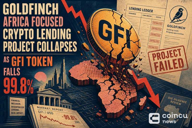 Goldfinch Africa-Focused Crypto Lending Project Collapses as GFI Token Falls 99.8%