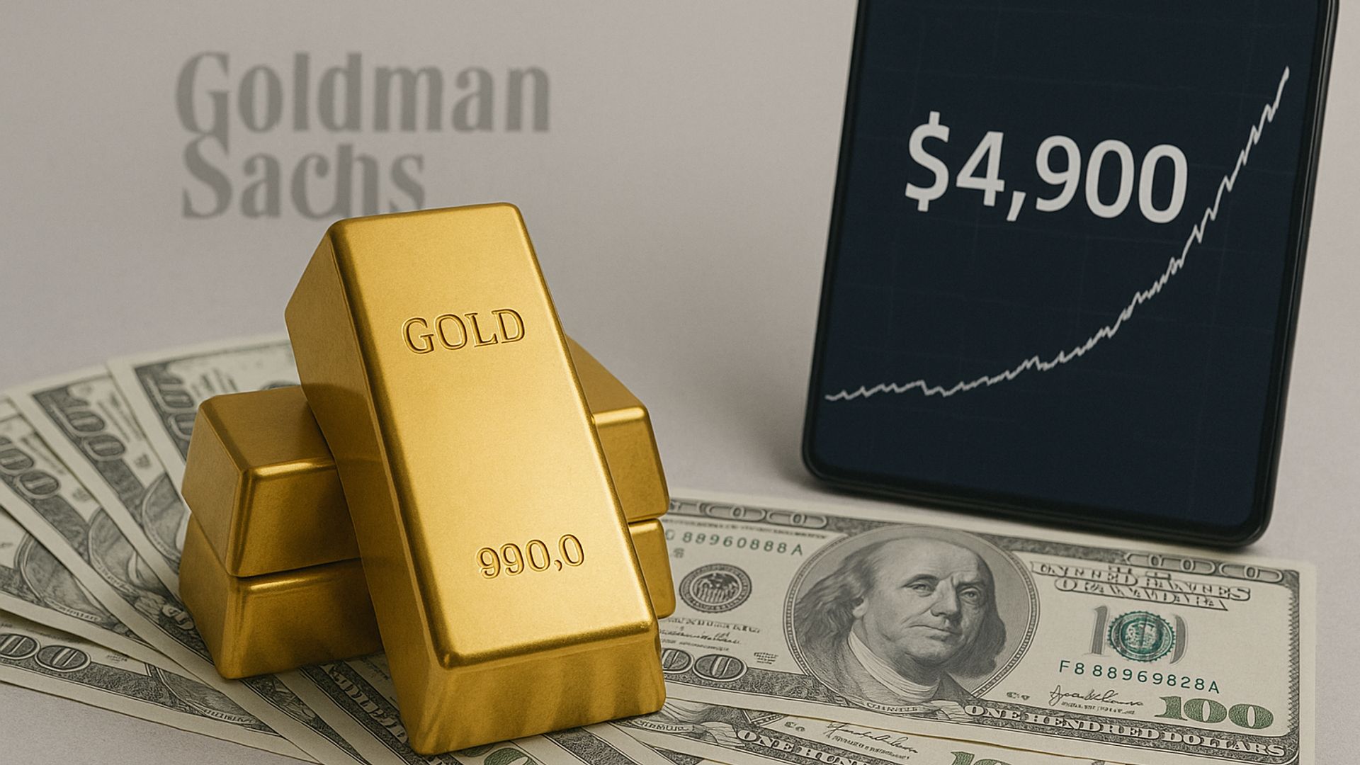 Goldman Sachs now sees $4,900 gold by Q2 2026 on rising ETF and steady central bank demand