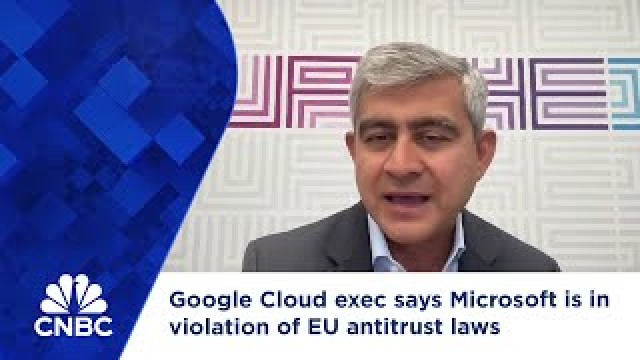 Google Cloud exec says Microsoft is in violation of EU antitrust laws