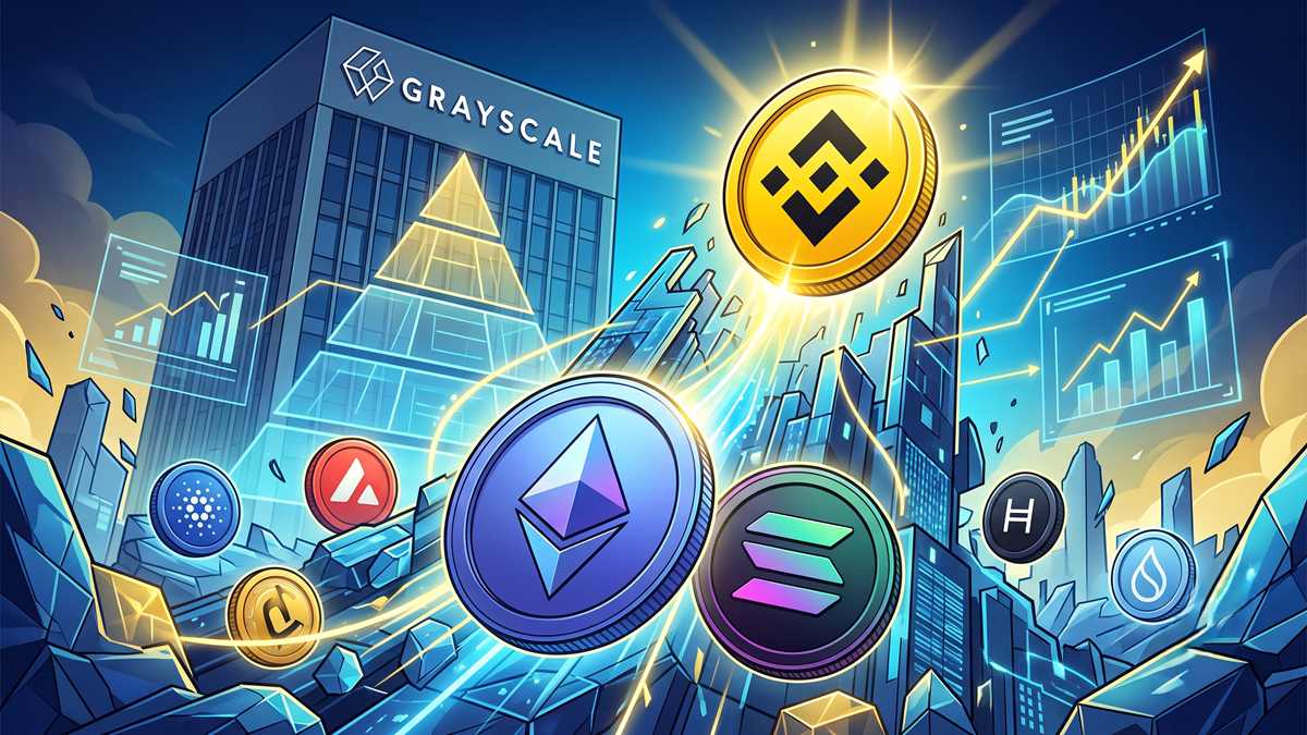 Grayscale Shakes Up Crypto Fund, Giving BNB the Biggest Allocation Over ETH and SOL